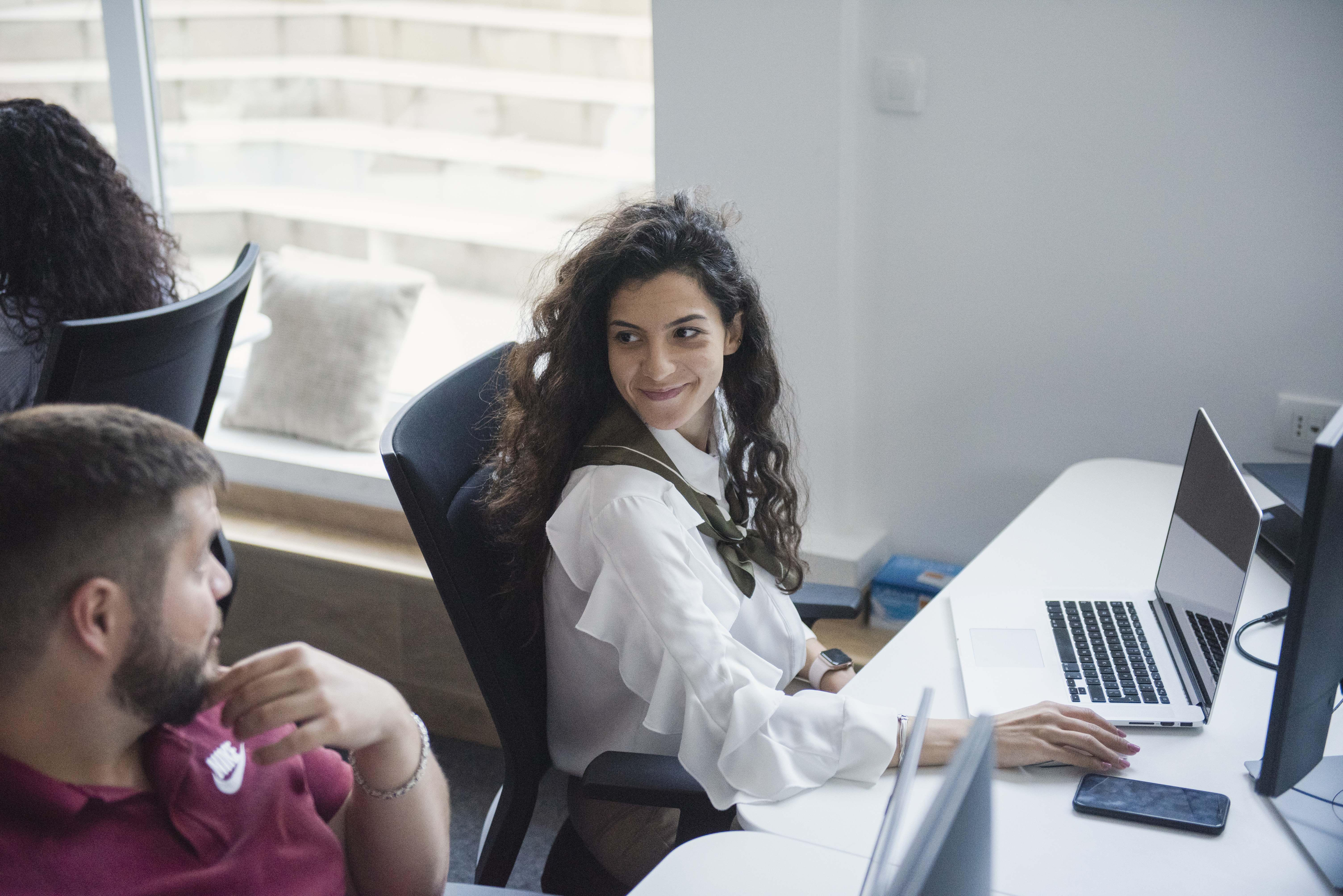UI/UX designer working on her laptop. 
