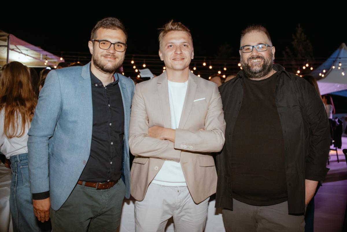 Igor Stamatovski, Zlate Dodevski, and Mihail Dimitrovski at the 10th founding anniversary of IBORN.NET.