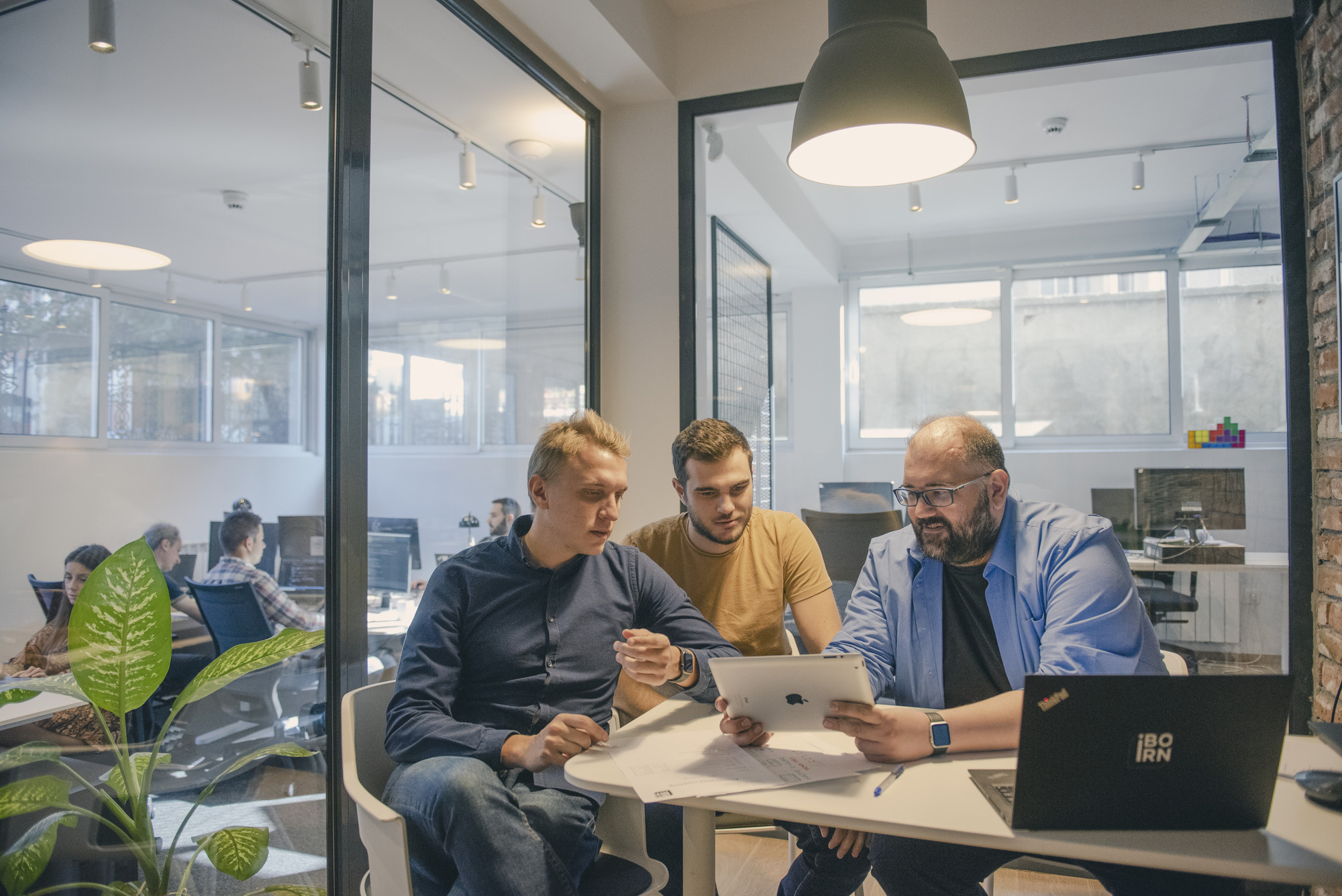 Iborn's management team as a tech partner for mobile app development. 