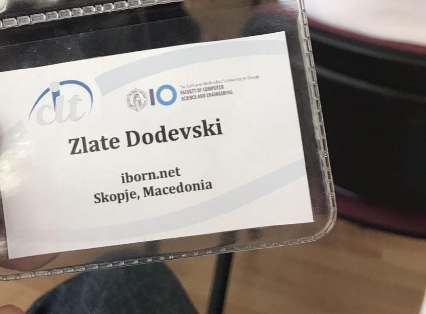 Participant card for Zlate Dodevski.
