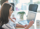 woman talking on a meeting in a conference room