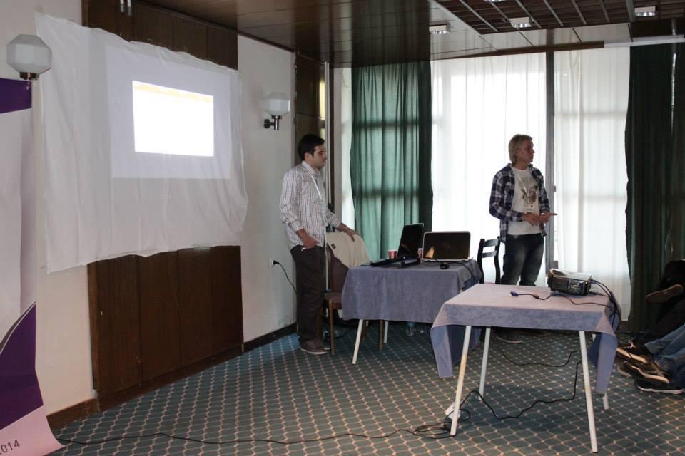 Mihail Dimitrovski and Zlate Dodevski at Informatijada.