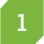 Number one in a light green square.