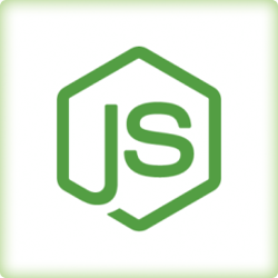 Node js logo.