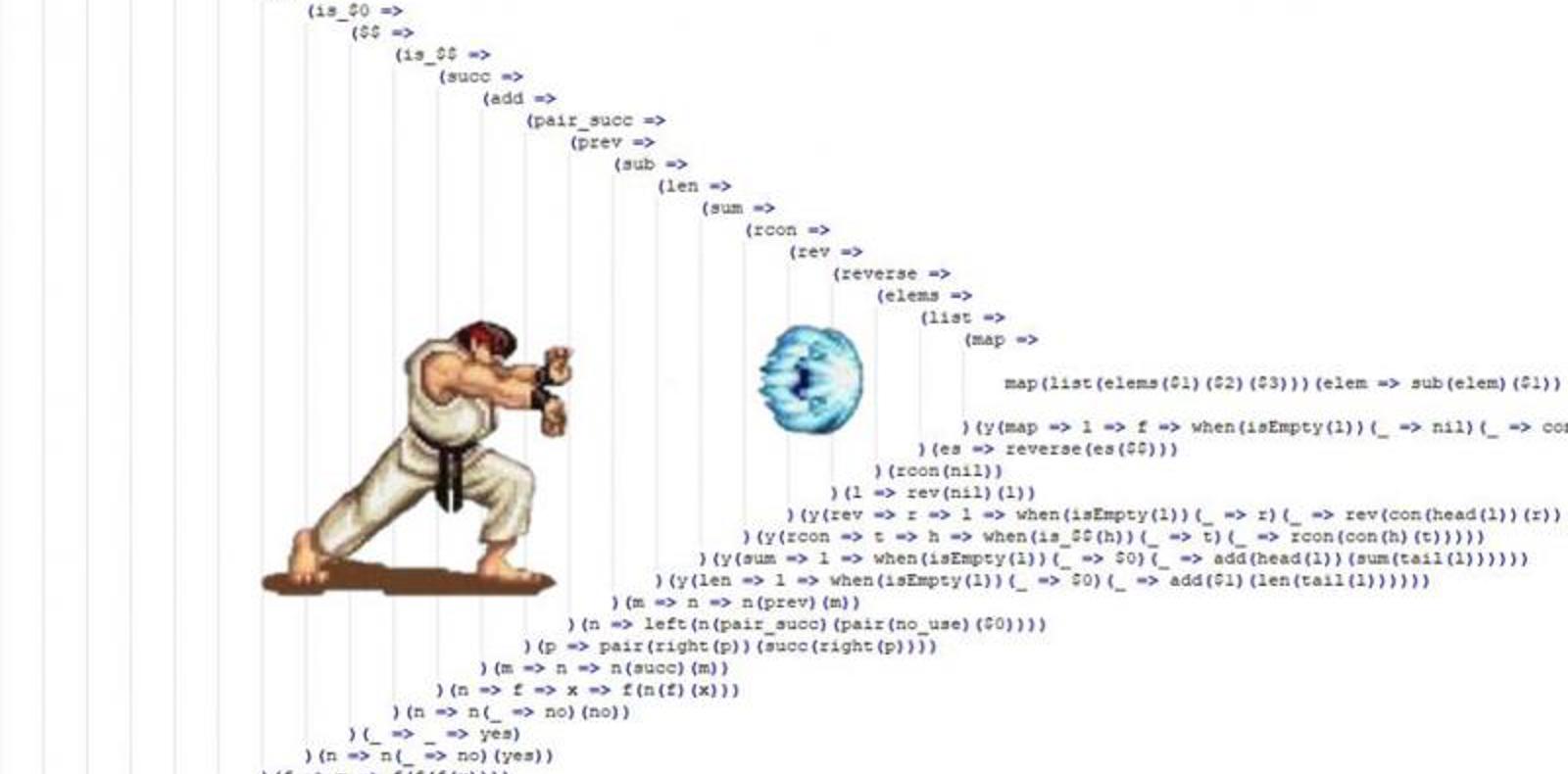 Illustration of the Kamehameha Wave attacking a code.